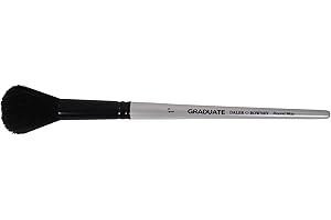 Daler Rowney Graduate Aquarellpinsel, natürliches Ziegenhaar, kurzer Griff, runder Mop, 2,5 cm