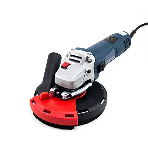 Absaughaube für Winkelschleifer 125 mm, mit Bürstenkranz, inkl. Diamantschleiftopf 125 mm für Beton - 4