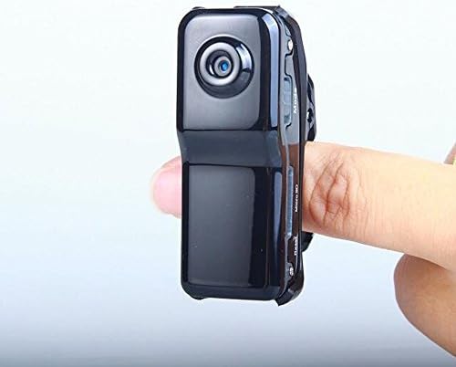 CCLOON Mini Portable Mini Portable Camera 2 Megapixel Indoor/Outdoor HD DV Hidden Spy Camera Video Recorder Security Support with Voice Controlling Move Micro DV (Black)