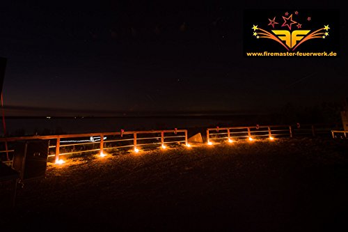 1 Flammenschale ca. 8-10 Std. Party Licht – Garten Fackel Fackeln Feuerwerk - 2