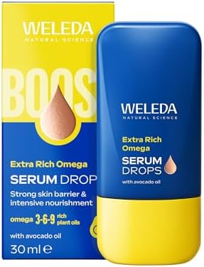 WELEDA Siero Booster Drops Multi-Omega, dona nuova resilienza alla tua pelle grazie al potere triplo degli omega e all’olio di avocado intensamente nutriente (1x30 ml)