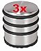 Produktbild 3 x EDELSTAHL ROSTFREI TÜRSTOPPER HOCH 1,3 KG 1300 Gramm MASSIV NEU