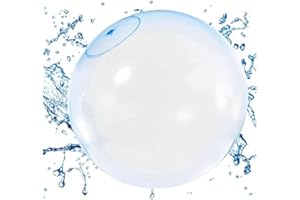 Vercico Bubble Ball, Water Balloons Inflatable Water Ball Water Toys for Kids Outdoor Soft Super Large Rubber Ball Oversize Beach Garden Party Outdoor 110 cm(43in) (Blue)