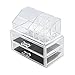 MultiWare Make Up Box Transparent Cosmetic Organizer Acrylic 2 Drawer Style B