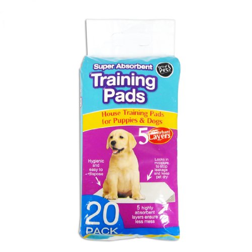 World of pets Pack of 20 Super Absorbent Premium Puppy Dog Training