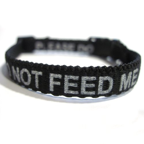Purfect Pet Products Please Do Not Feed Me Cuello Negro