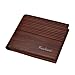 Produktbild squarex Man Prägung Wallet Kreditkarte Kupplung Bifold Geldbörse minimalistisch Fronttasche Brieftasche braun braun AS Show