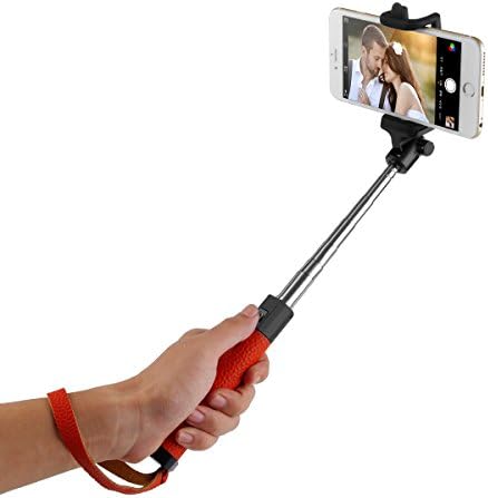 TAIR Foldable Extendable Bluetooth Monopod Selfie Stick Pod with Built-in Remote Shutter for iPhone