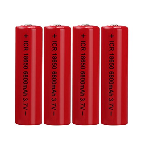 Preisvergleich Produktbild 4PCS 3.7V 6800mAH Lithium-Ionen-Akku 18650 Akku für Taschenlampe 4 18650 Batterien Battery