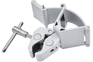 amaran Peak Light Stand Clamp – Support de Fixation pour Batterie Peak avec Sangle en Silicone, Poignée de Serrage, Filetage 3/8" – pour Trépieds, Stands, Tables