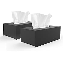 HIIMIEI Acryl Kosmetiktücherbox | 25x13x9cm | Mit Magnetabdeckung