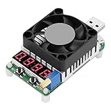 【Volle Funktion】 Dies ist eine leistungsstarke intelligente elektronische Last, die konstante Entladung Test durchführen kann. Micro USB und Typ-C-Eingänge sind hinzugefügt, um zu helfen, die Qualität von Micro-USB-und Typ-c-Ladeleitungen zu messen.Dieses USB Load Tester Modul hat intelligente temperaturregelung fan + alle aluminium fan für bessere wärmeableitung.