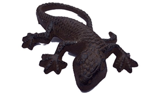 Dekofigur „Gecko“ aus Gusseisen, außergewöhnliche Dekoration für Haus und Garten - 3