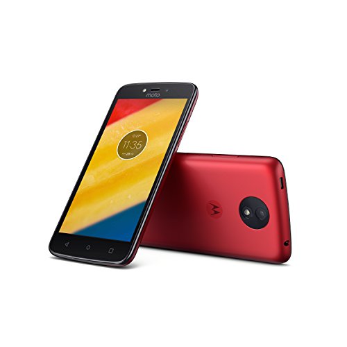 Lenovo Moto C Plus Smartphone, Memoria Interna da 16 GB, Metallic Cherry