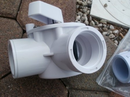 Dreiwegeventil Set 8 Teile Pool Schwimmbad Solarheizung T-Stück Rückschlagventill Schwimmbad - 3