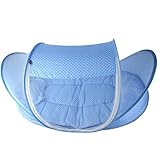 Yoliki Babyzelt Faltbett mit 1 Moskitonetz,1 Matratze,1 Netz mit Musik für Baby tragbar - 5