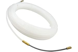 ZOREI Sonde à passe-câbles professionnelle, sonde de tireur de câbles, sonde passe-fil, longue de 10 mètres, 15 mètres, 25 mètres (3 mm x 10 m)