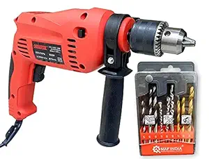 Cheston 13MM.3WWM 9Pcs Bit Impact Hammer Drill Machine SDS Chuck-650W, 2900-RPM with Accessories