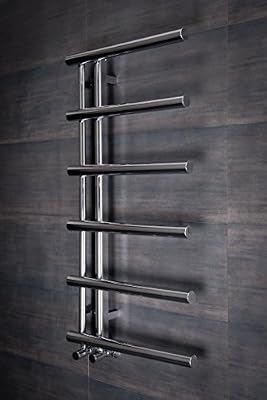 WarmeHaus Sèche-serviettes mixte Kristiansund 309W - 988 x 500mm Chrome - Radiateur de salle de bains design - Livraison gratuite