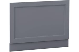 Aquariss 750mm Traditional Bath End Panel Matte Grey MDF Adjustable Height