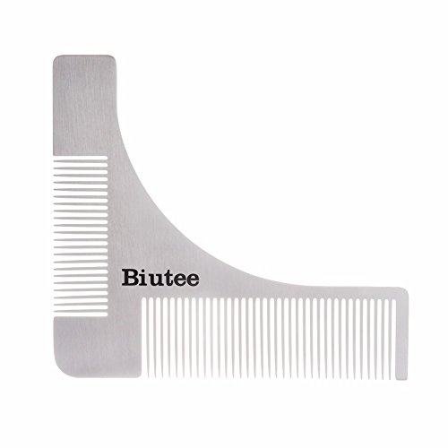 Biutee Rasier Schablone für die perfekt Bartform Rasur der Bartlinie Bart Styling Vorlage Barttrimmer Schablone Rasurvorlage Ziegenbart - 4