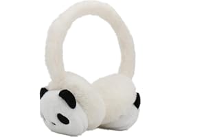 SJTJSPX Paraorecchie per bambini, scalda le orecchie per bambini, invernali, caldi, a forma di cartone animato, a forma di panda regolabile, ispessito, protezione per le orecchie per ragazze, ragazzi,