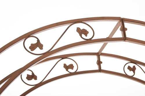 CLP Metall-Rosenbogen SUMMER, Eisen pulverbeschichtet, 125 x 30 cm, Höhe 236 cm antik braun - 7