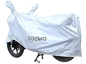 Amazon Brand - Solimo UV Protection & Dustproof Cover for Bike (Silver)