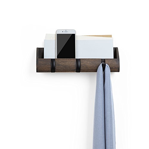 Umbra 1004250-048 Cubby Mini-Aufbewahrung, Holz, walnuss, 27,62 x 5,71 x 7,62 cm - 3