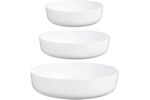 Luminarc - Zestaw 3 półmisków Smart Cuisine Diwali – innowacyjne szklane blaty – lekkie i bardzo wytrzymałe – łatwe do czyszczenia – nadają się do piekarnika do 250°C – wyprodukowano we Francji