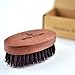 Boar Bristle Beard Brush For Men With 100% First Cut Boar Hair. Made in Pear Wood With Firm Bristles To Tame and Soften Your Facial Hair