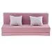 Produktbild Sharplace 1/6 Aktionfigur Wohnzimmer Möbel - Mini Long Sofa Couch mit 2 Kissen - Rosa