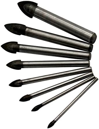 Latinaric 8 PCS 3-14mm Fast Drill Bits Set for Tile Glass Ceramics Home DIY Decoration Hand Tool