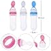 Cute Baby Infant Squeeze Feeder BPA Free Silicone Feeding Bottle Squeeze Spoon Food Supplement Rice Cereal Bottle Best Gift Blue