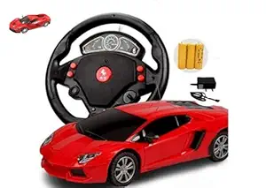 Renial Sports Racing Plastic car with Steering R C, Rechargeable Car, Plastic car in Multi Color or Design As per Stock [Pack ON 1]