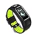 Produktbild diggro DB-10 Smart Armband – wasserdicht, Herzfrequenz Monitor, eingebaute GPS, Android/IOS Smart Armband Sport-Modus (Laufen, Radfahren, Klettern) Gesundheit, Monitor, Alarm, Benachrichtigungen, Noir + Vert