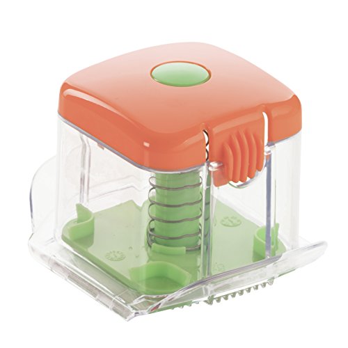 Genius Nicer Dicer Fusion Julietti | 19 Teile | Alles-Schneider | Reiben | Julienne + Spiralen | Hobeln | Würfeln | Schneid-Gerät | TV-NEU Farbe Neon-Grün-Orange - 8