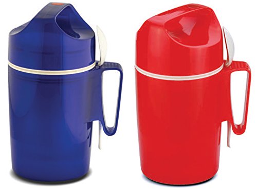 Rotpunkt 850-11-04-0 Isolier-Speisegefäß "850" 0,85 L, Glas, rot, 20 x 10 x 10 cm