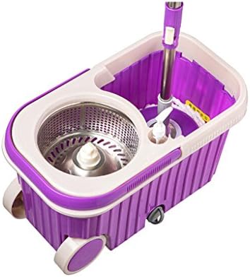 Easy Wring 360° Spin Magic Mop And Bucket System, Luxurious With 2 Wheels, With 2 Microfiber Heads, Dual Function System For Washing And Spin Drying