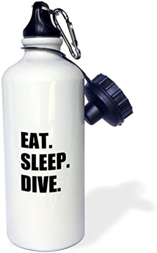Beforyou Aluminium Sports Water Bottle Eat Sleep Dive Drinking Flask 400ml 600ml