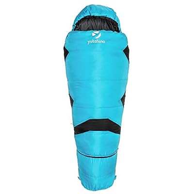 Yukatana Pjanda - Sac de couchage sarcophage pour enfant réglable (300g/m², polyester) - bleu