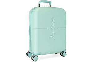 Pepe Jeans Highlight, Maleta de Cabina, Equipaje, Interior con Dos Compartimentos, Fabricada en ABS Material Resistente y Ligero, 4 Ruedas giratorias, Cierre TSA Integrado Puerto USB Integrado