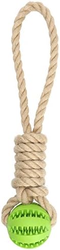 Tailmate Rope & Ball Dog Toys for Aggressive Chewers Indestructible Small Medium Large Dogs (Sisal, Green)
