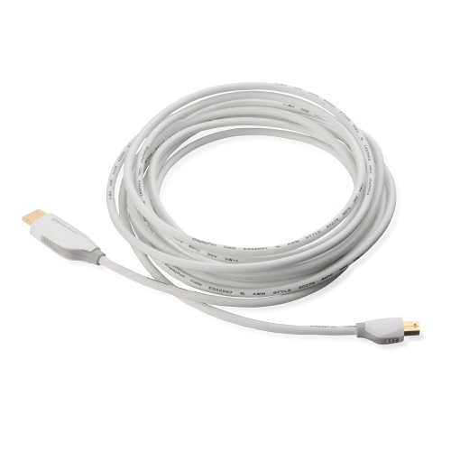 Cable Matters® Gold überzogene Mini Displayport (Thunderbolt™ Port kompatibel) auf HDTV Kabel in Weiß 5m - 2