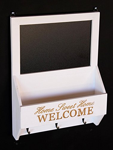 DanDiBo Schlüsselboard mit Briefablage und Kreidetafel 15B812 Schlüsselkasten Memoboard 40 cm Schlüsselleiste - 7