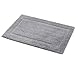 Produktbild Tcbz rutschfeste Matte - Saugfähiges Fußpolster, Teppichmatte aus Baumwolle/Quadrat/Bad, Teppich-Eingangsmatte, Weiche Duschmatte, Umweltschutz für Innen und Außen, grau_50x 80 cm,Grau.