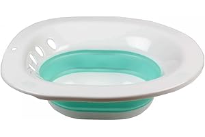 ‎VITAL COMFORT Vital Comfort Einsatzbidet, faltbares Sitzbad für die Toilette/Toiletteneinsatz