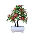 Produktbild Künstliche Pflanzen Blumen Kunstpflanzen im Topf Kunststoff Büsche Topfblumen Künstliche Pflanzen für Küche Garten Hause Wohnzimmer Deko7 x 24 x13.5 cm