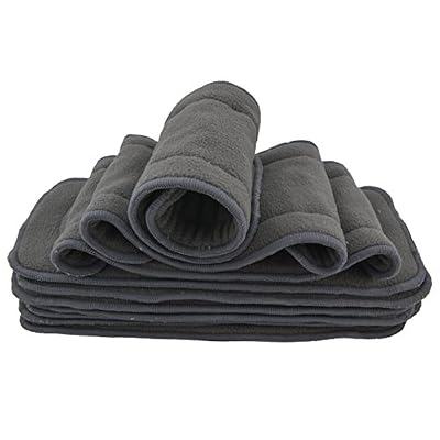 LilBit 5 couches de charbon de bambou antibactérien absorbant l'eau