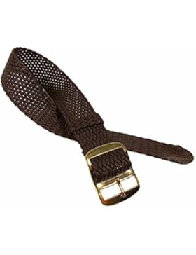 Eichmüller Ersatzband Uhrenarmband Perlon / Textil Durchzugsband Braun 520, Stegbreite:20mm